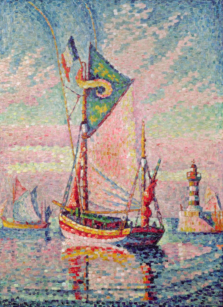 Havnen i Concarneau af Paul Signac