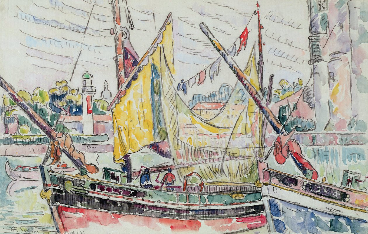 Havnen i La Rochelle af Paul Signac