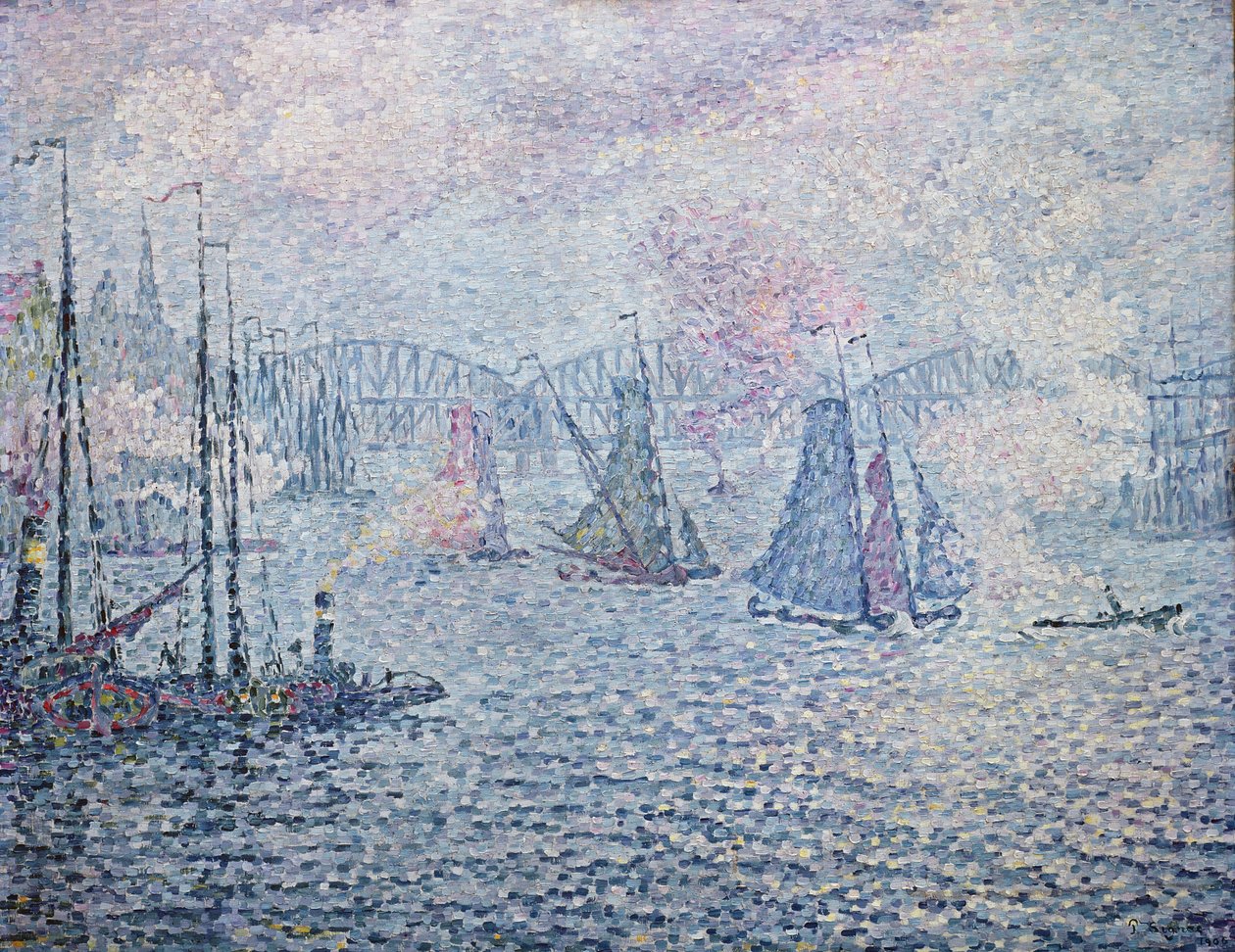 Rotterdams havn, eller Dampene, 1906 af Paul Signac
