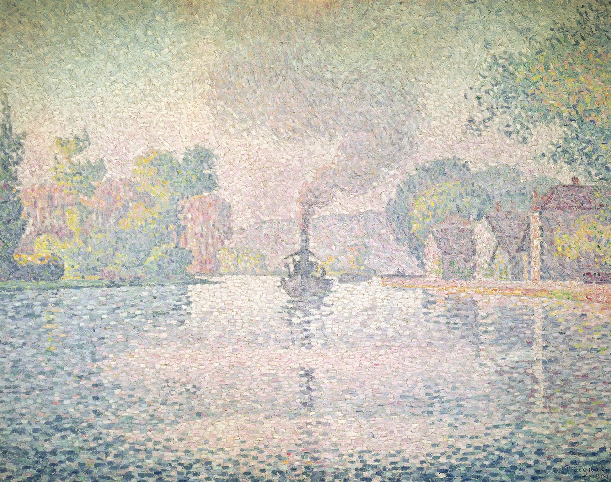 Seinen ved Sannois, slæbebåden l