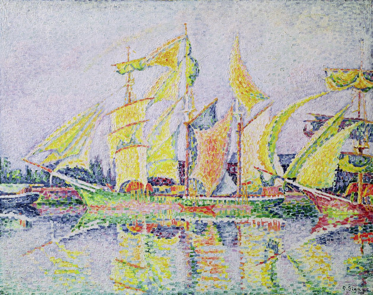 Tre gule master, 1931 af Paul Signac