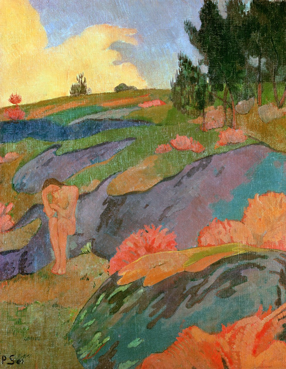 Bretonsk Eva eller, Melankoli, ca. 1890 af Paul Sérusier