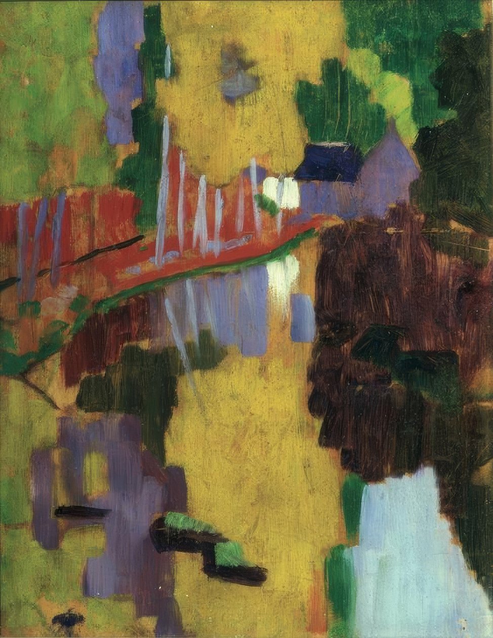 Talismanen / 1888. Künstler: PAUL SERUSIER. Museum: SÆRLIG KOLLEKTION PARIS FRANKRIG af Paul Sérusier