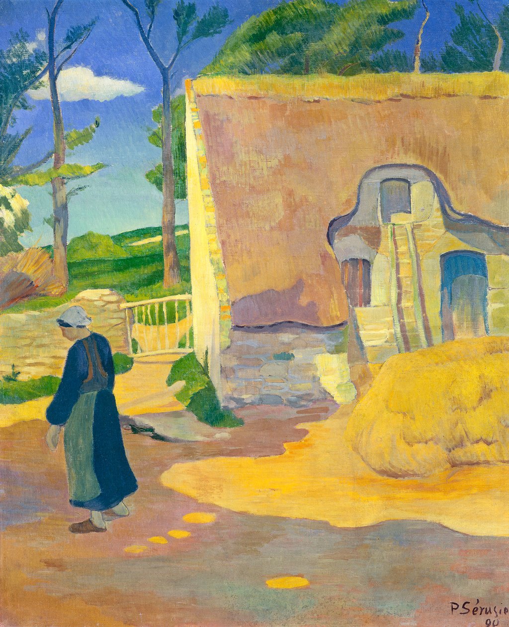 Stuehus ved Le Pouldu, 1890 af Paul Sérusier