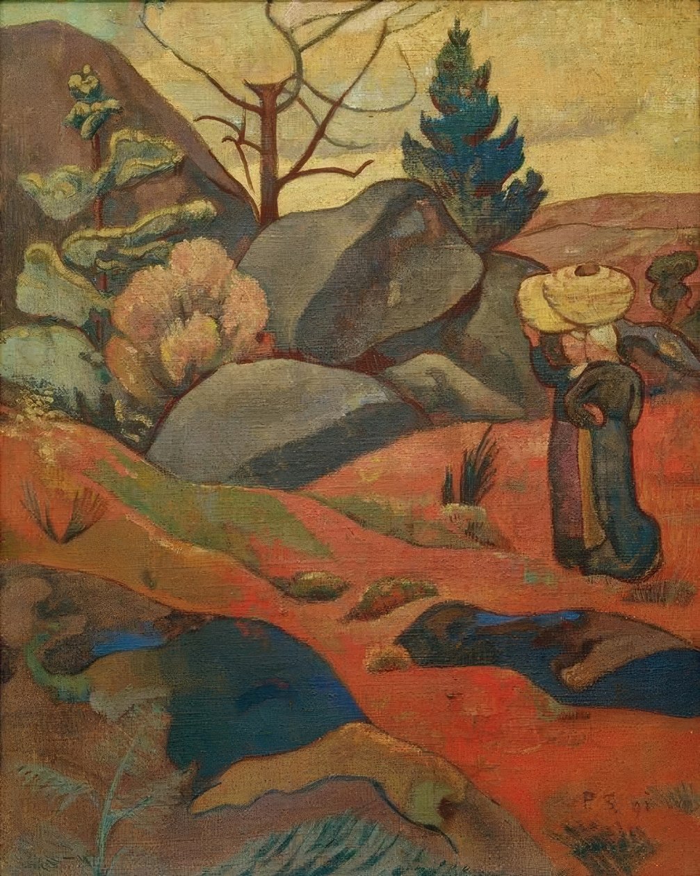 Les Rochers i Huelgoat af Paul Sérusier
