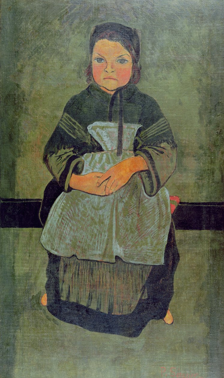 Siddende bretonsk barn, 1895 af Paul Sérusier
