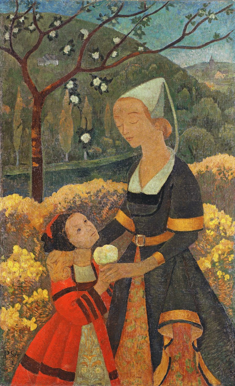 The Lady of Kerbrau, 1918 af Paul Sérusier