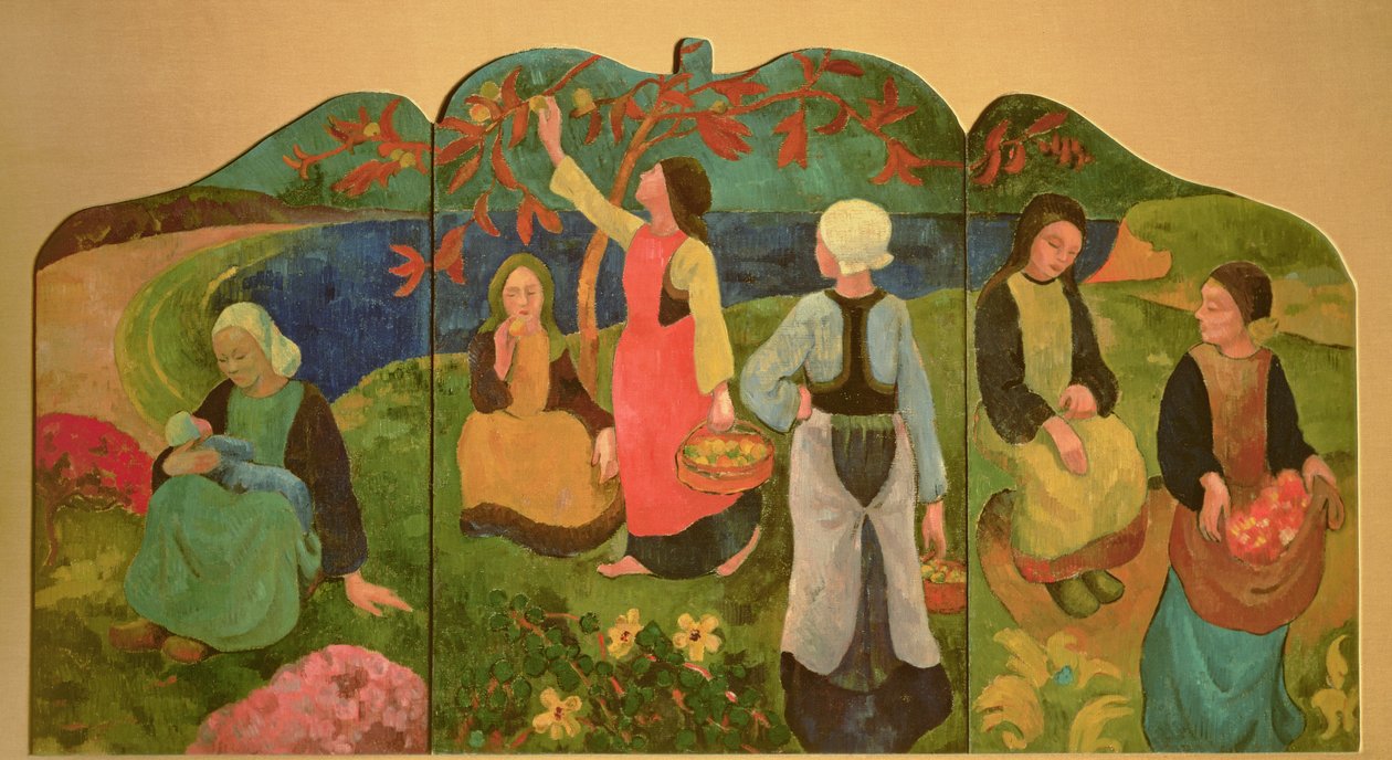 Pont Aven Triptykon, 1892-93 (tavle) af Paul Sérusier