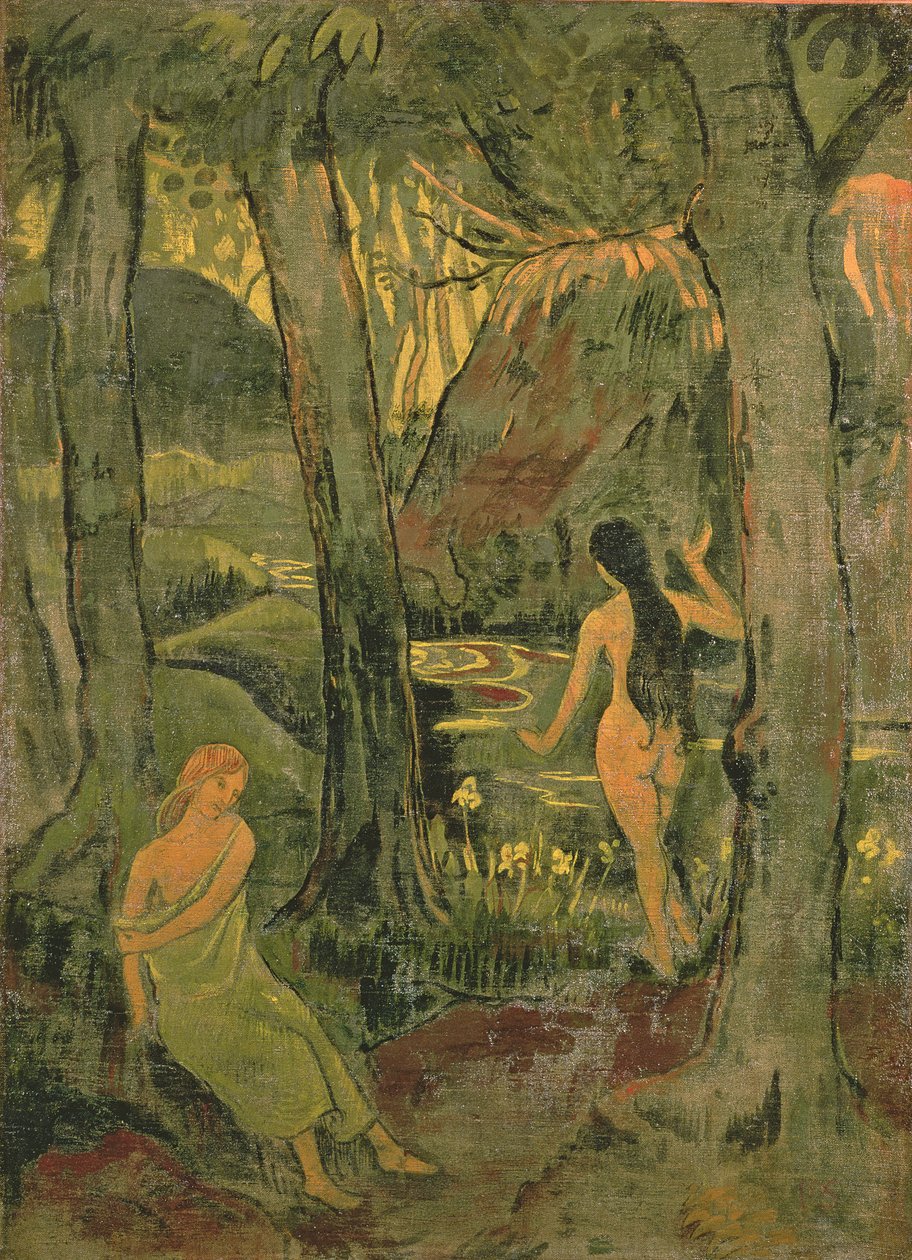 Unge kvinder bader, 1892 af Paul Sérusier