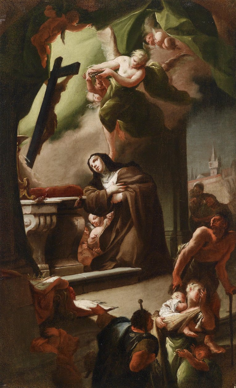 St. Elisabeth af Thüringen af Paul Troger