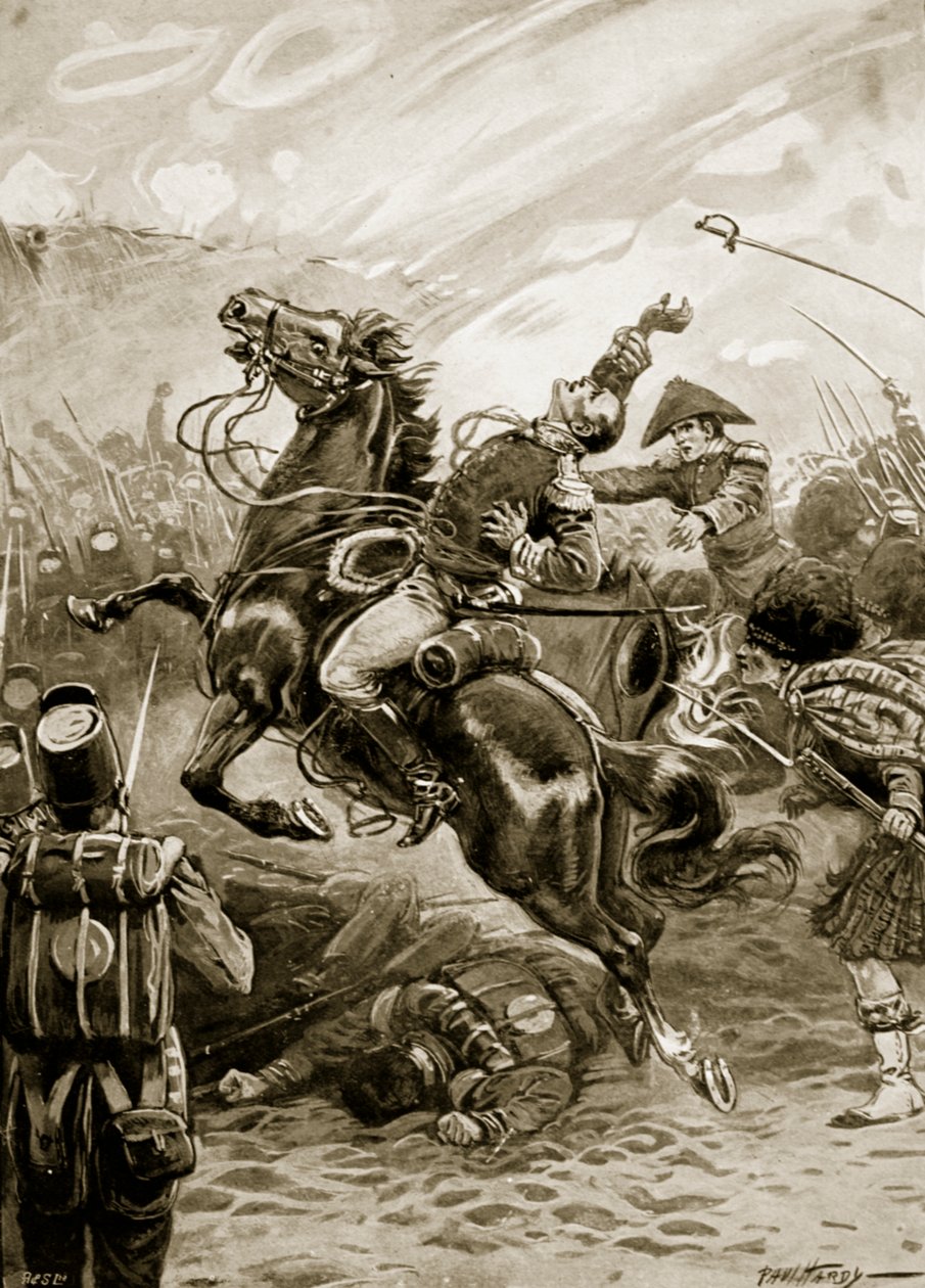 Sir Edward Pakenhams død, illustration fra 