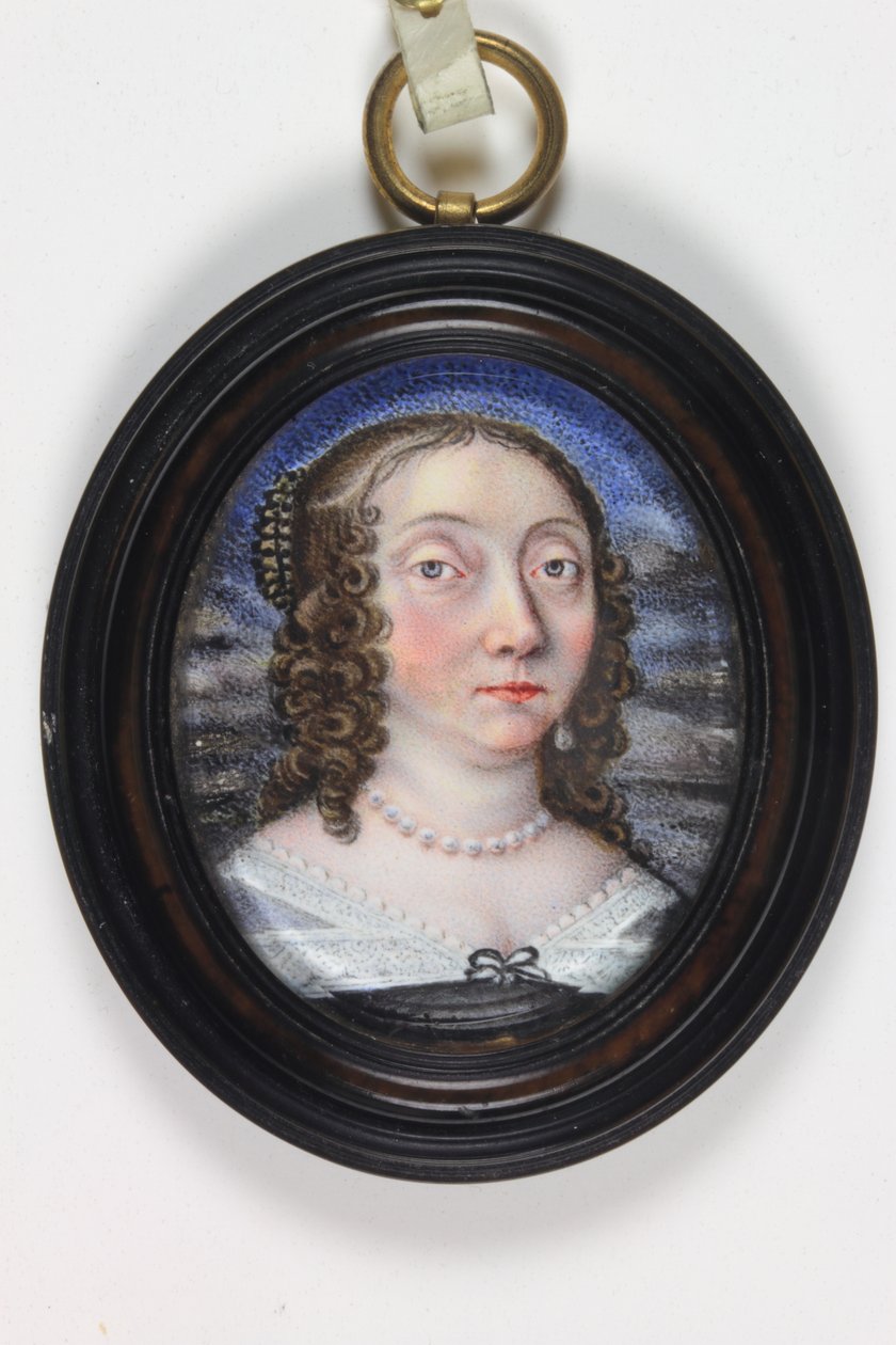 Mademoiselle Le Lou (akvarel på elfenben) af Paul (attr.to) Prieur