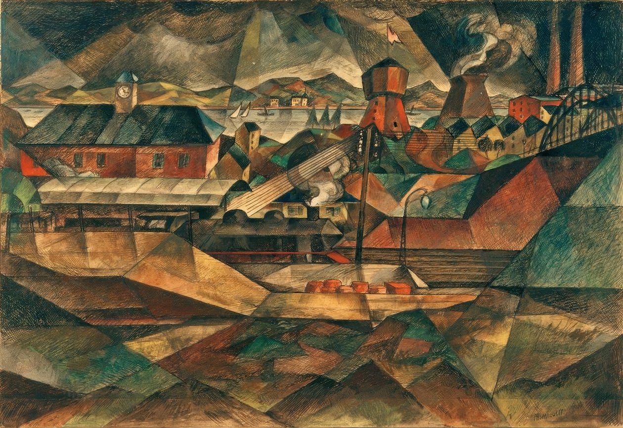 Industriebahnhof I af Paul Adolf Seehaus