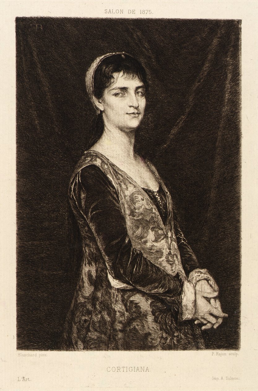 Cortigiana af Paul Adolphe Rajon