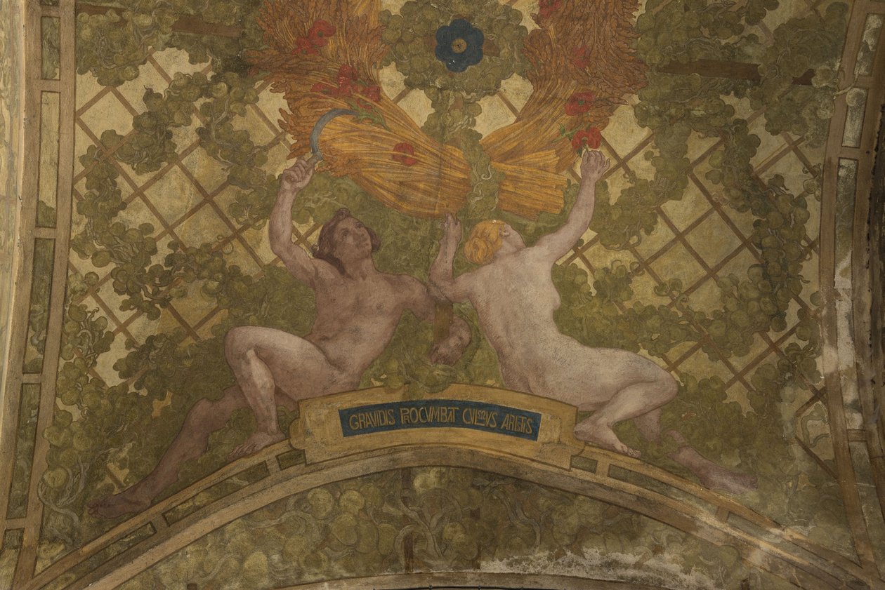 Dekorationer til peristylhvælvingen i Petit Palais, mellem 1909 og 1910 (arkitektonisk udsmykning) af Paul Albert Baudouin