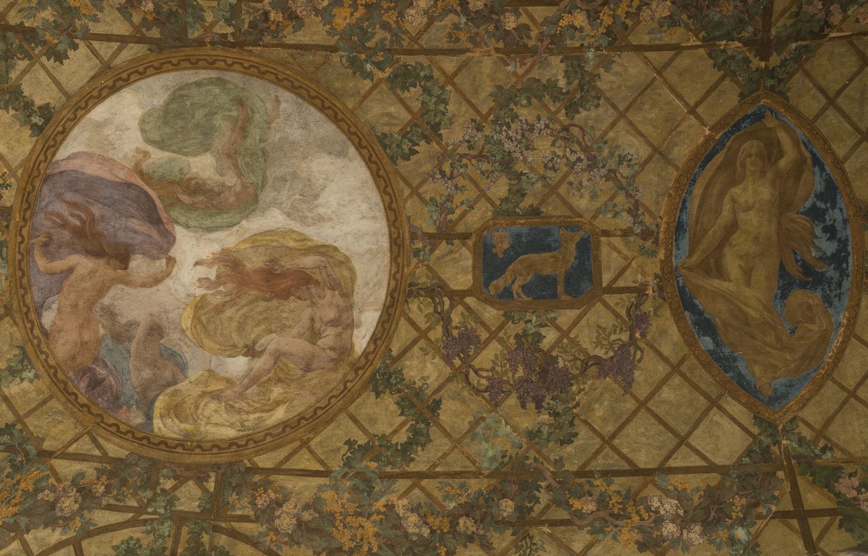Måneder i den revolutionære kalender: Ventôse, mellem 1909 og 1910 (arkitektonisk udsmykning) af Paul Albert Baudouin