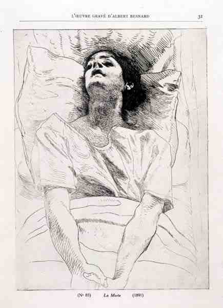 Død af Paul Albert Besnard