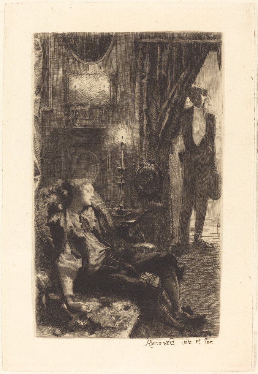 Iza Sleeping The Sleep of Iza, 1885. af Paul Albert Besnard