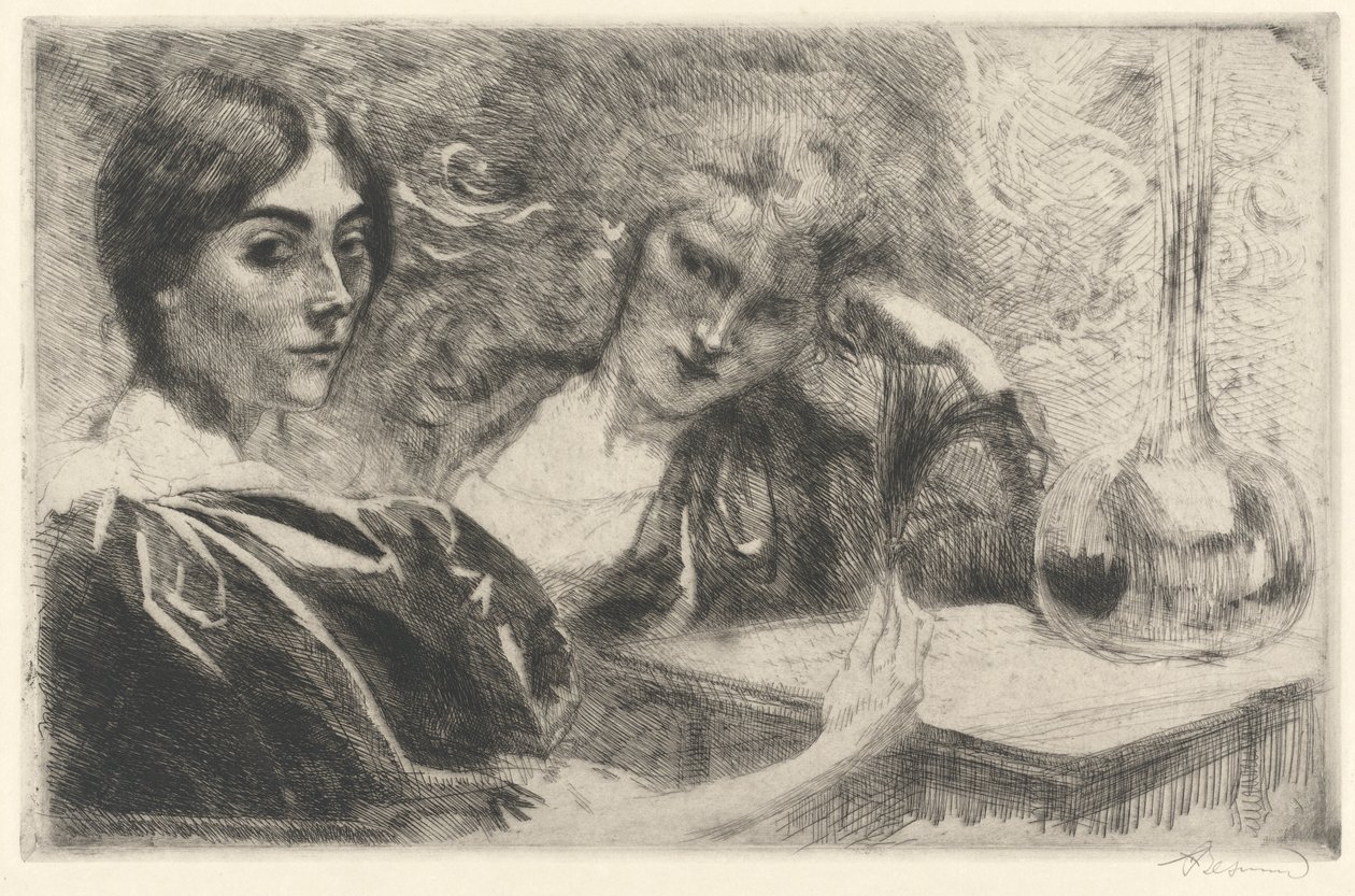 Morfinmisbrugere Morphinomanes, 1887. af Paul Albert Besnard