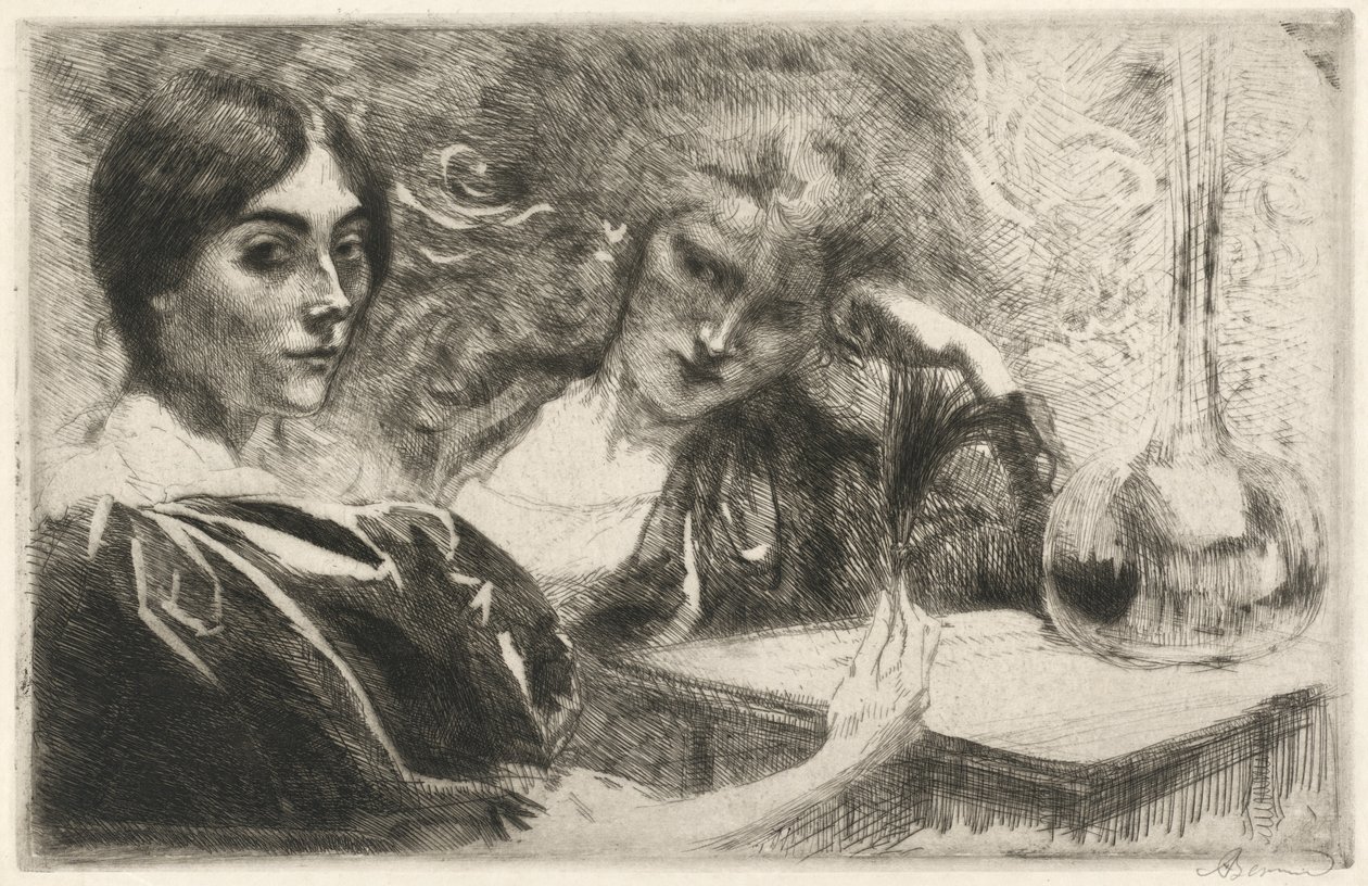 Morfinmisbrugere Morphinomanes, 1887. af Paul Albert Besnard