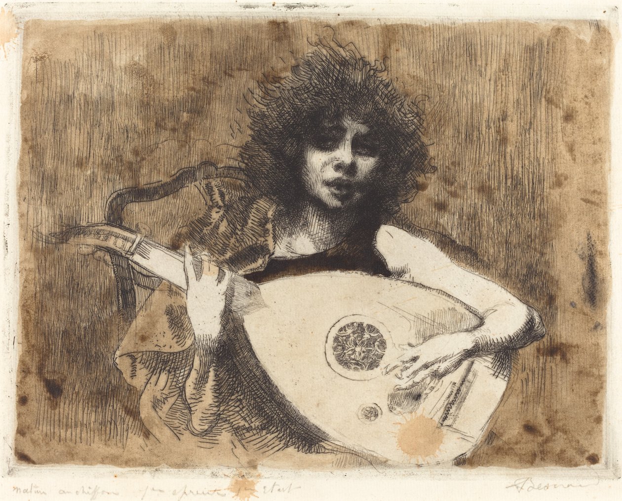 Lutespilleren, 1922. af Paul Albert Besnard