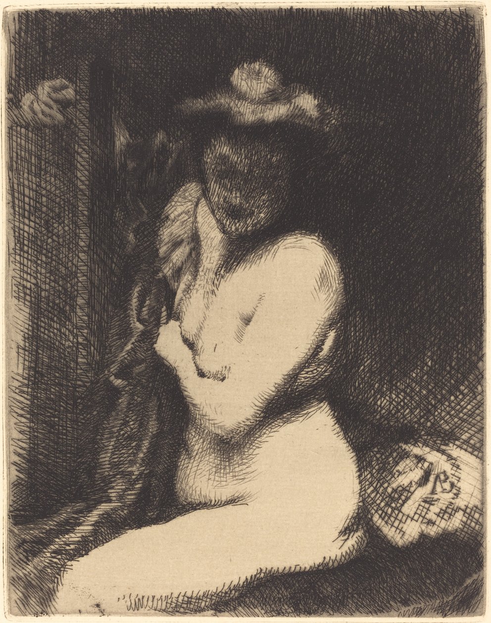 Woman at Her Toilette La toilette, 1905. af Paul Albert Besnard