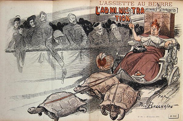 Karikatur af den franske administration, fra 