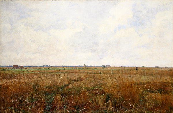 A Wide Dachau Summer Landscape (olie på lærred) af Paul Baum
