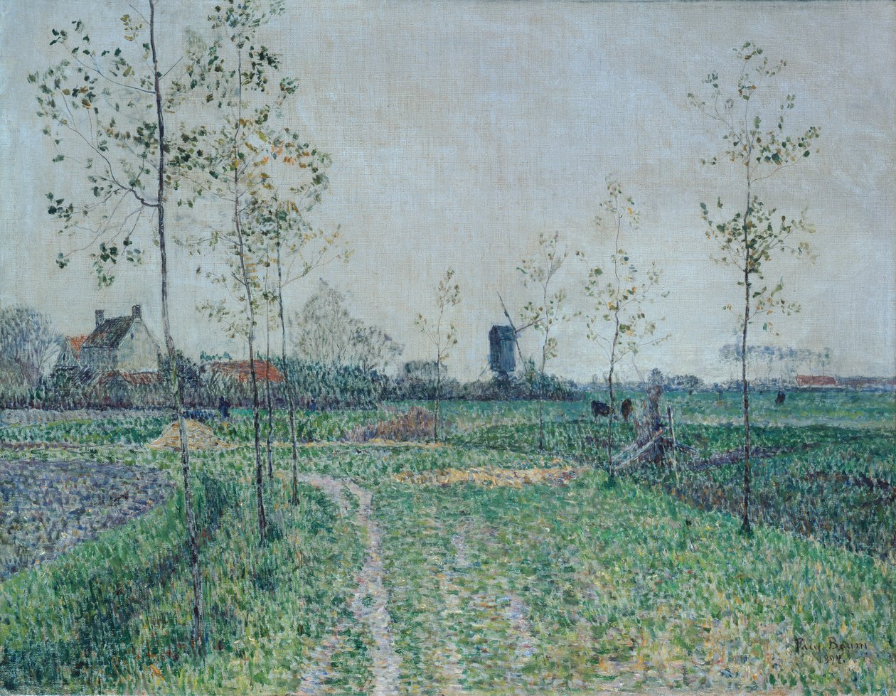 Efterårslandskab nær Knokke, Belgien af Paul Baum