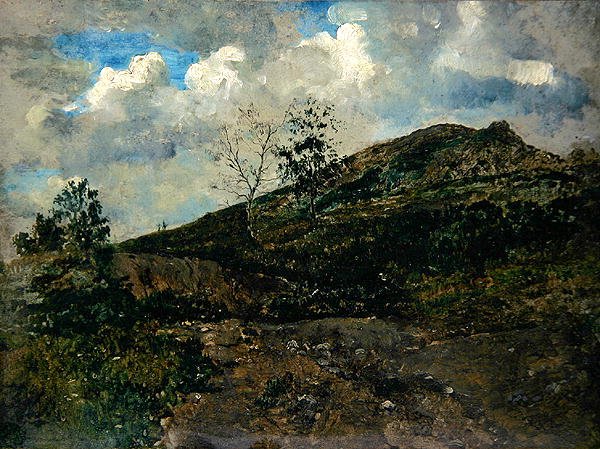 Horselberg (olie på papir og karton) af Paul Baum