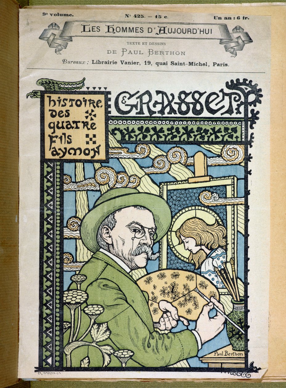Portræt af Eugene Grasset (1841-1917) fra "Les Hommes d