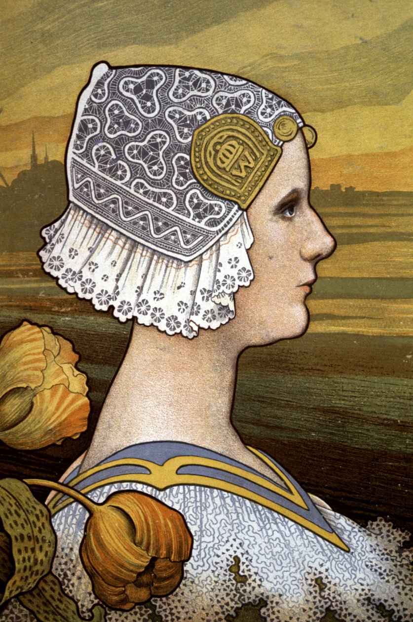 Dronning Wilhelmina af Holland, ca. 1901 (illustration) af Paul Berthon