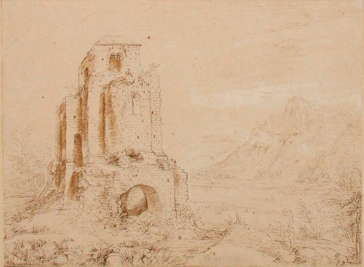 Ruine-landskab af Paul Bril