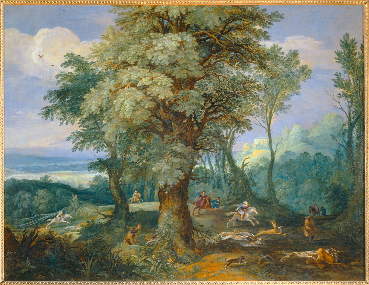 La chasse au daim - En hjortejagt ... af Paul Brill or Bril