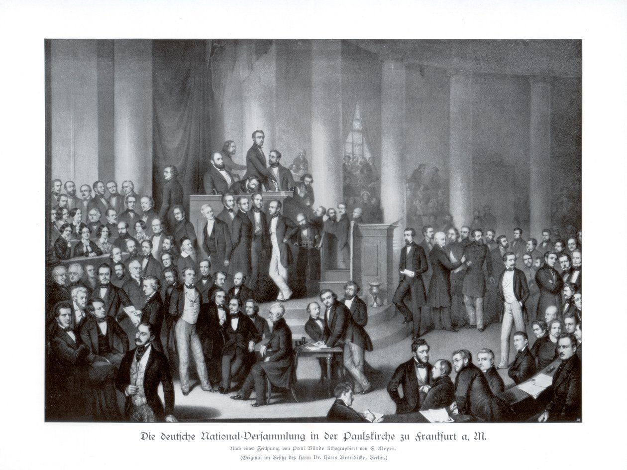 Tysk nationalforsamling, Frankfurt, 1900. af Paul Burde