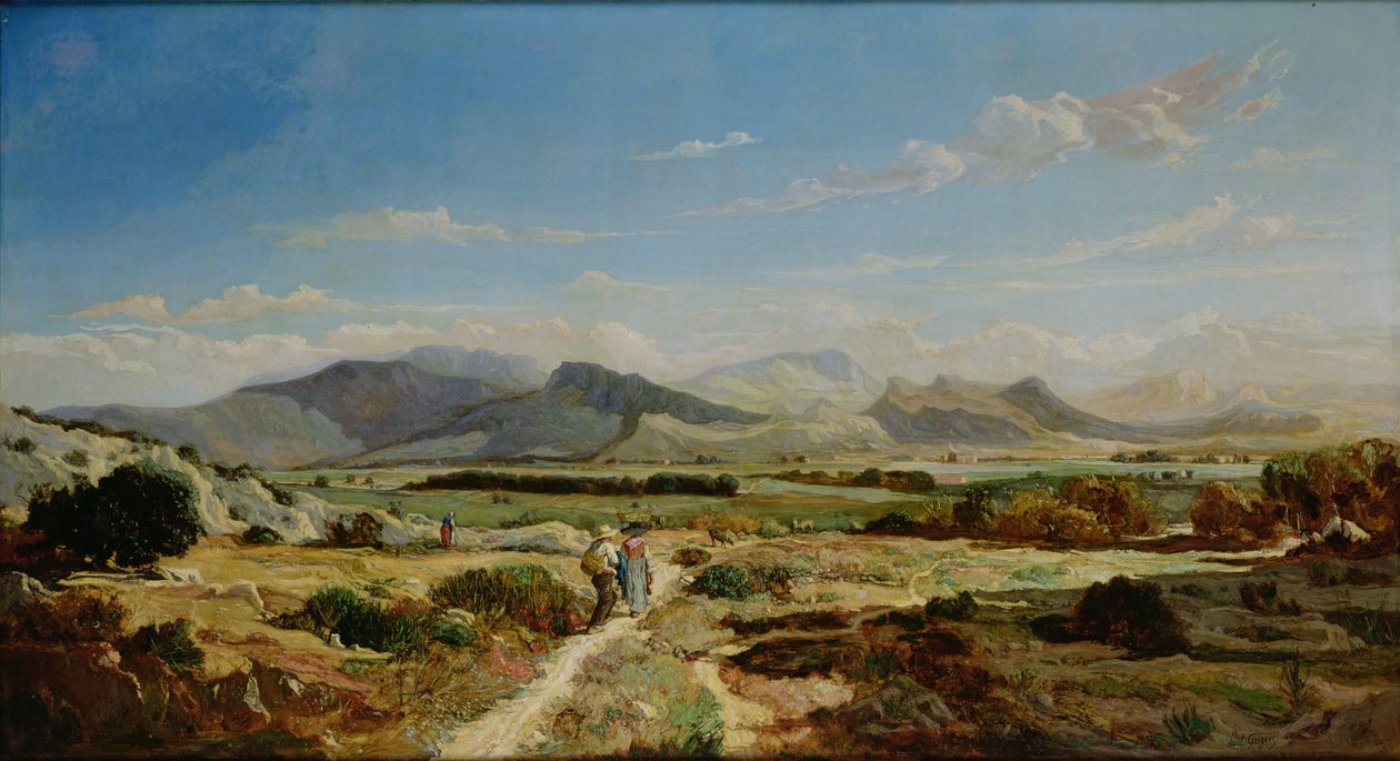 Bakker nær Allauch, 1862 af Paul Camille Guigou