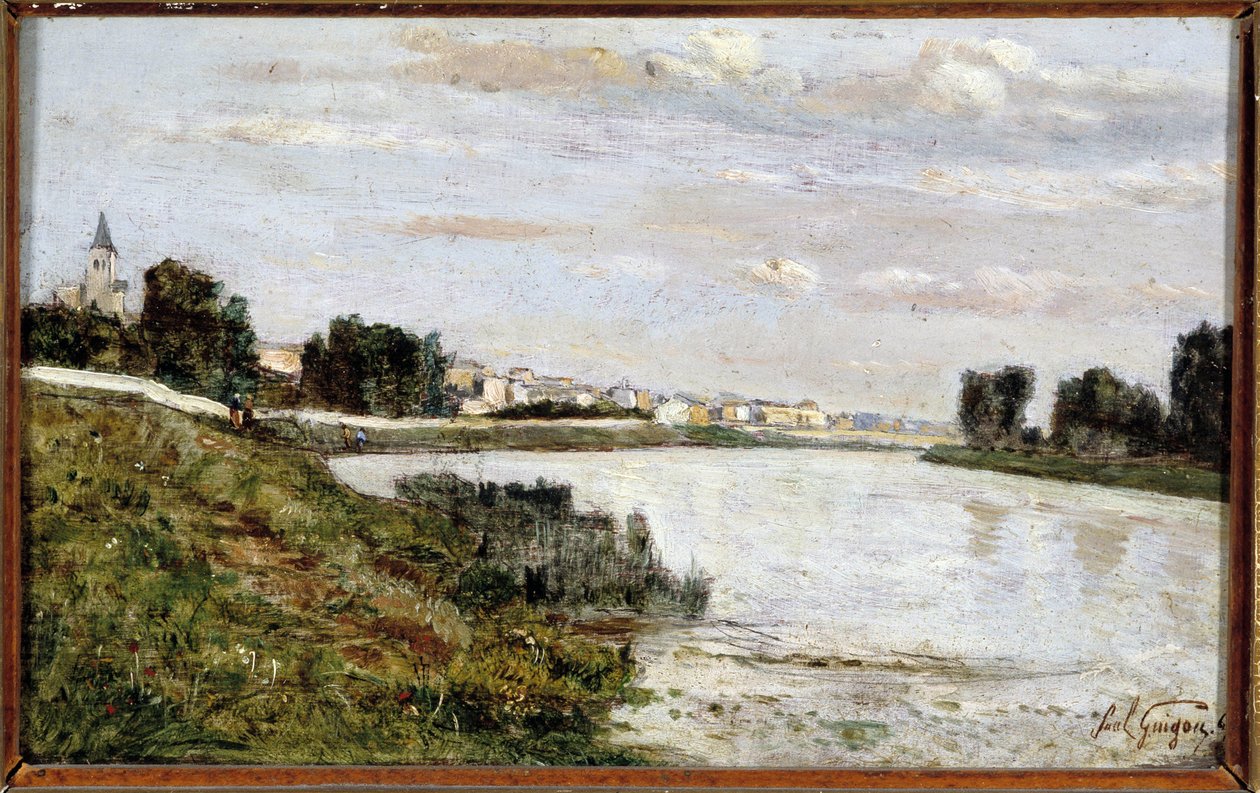 Udsigt over Triel (Triel sur Seine) af Paul Camille Guigou