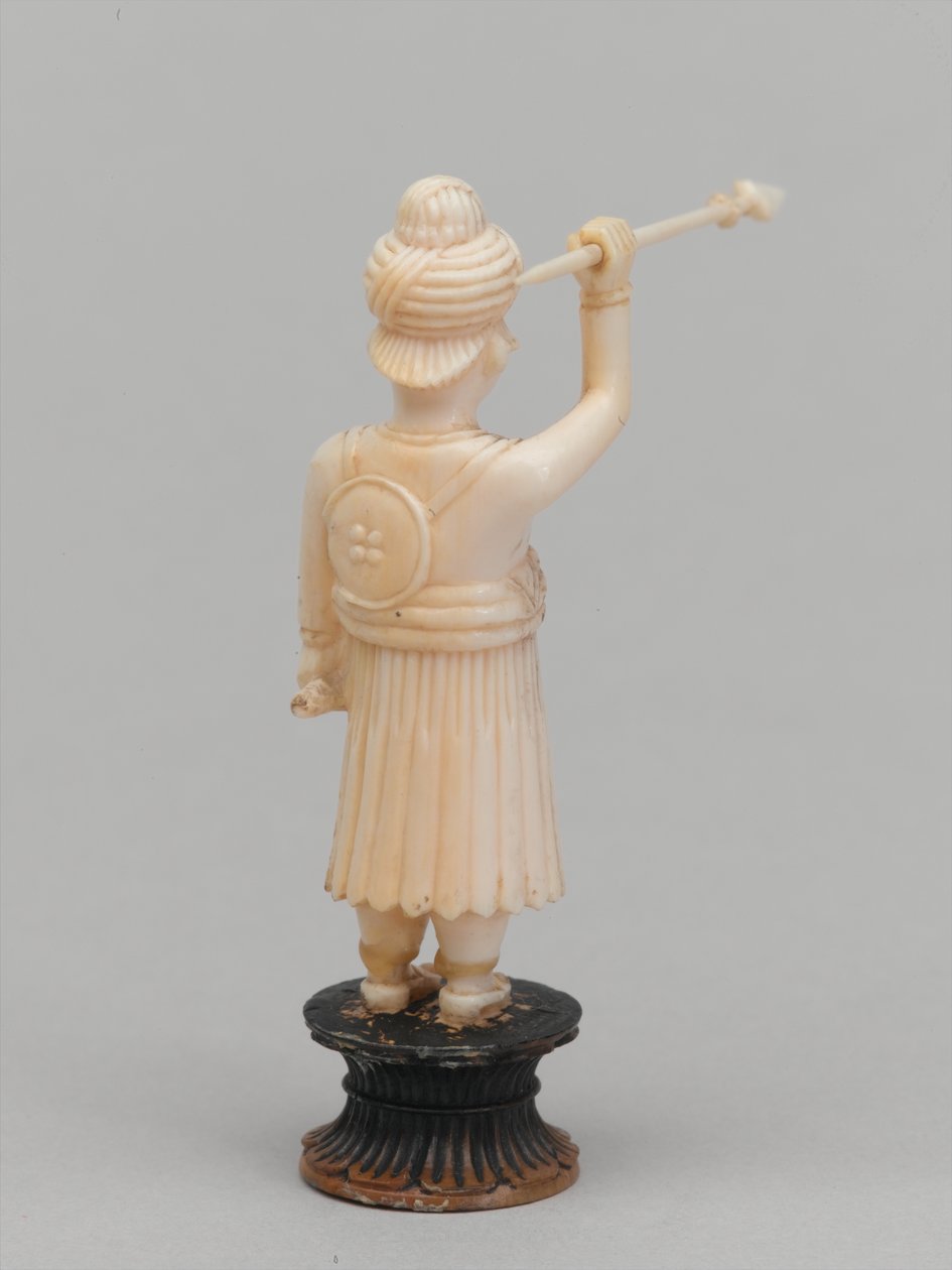 Sort bonde, skakbrik, Indien, 1820 ca af Paul Carpentier