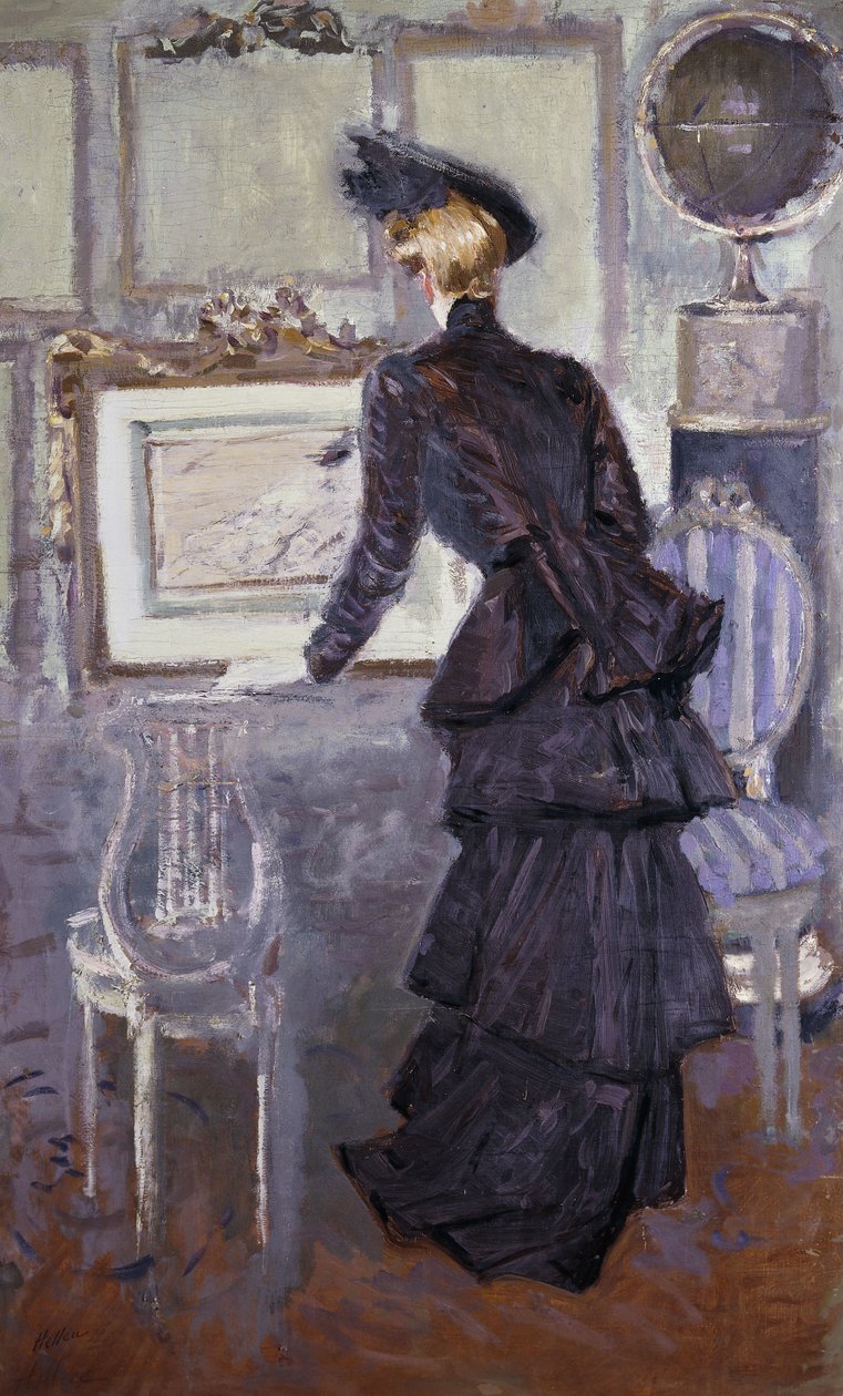 Daisy, prinsesse af Pless i kunstnerens studie, 1907 af Paul Cesar Helleu
