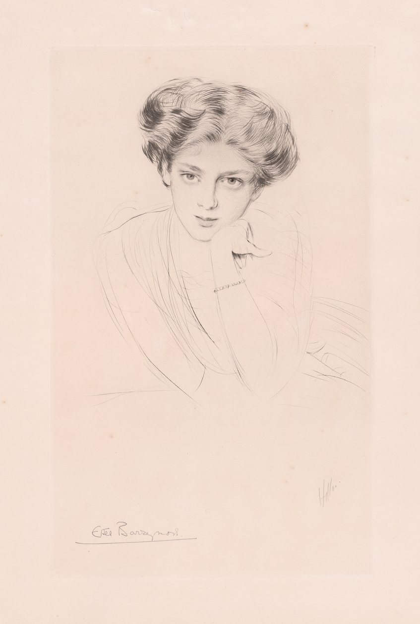 Ethel Barrymore af Paul Cesar Helleu