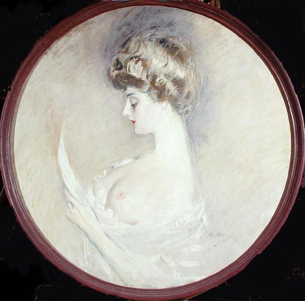 Marthe Letellier (olie på lærred) af Paul Cesar Helleu