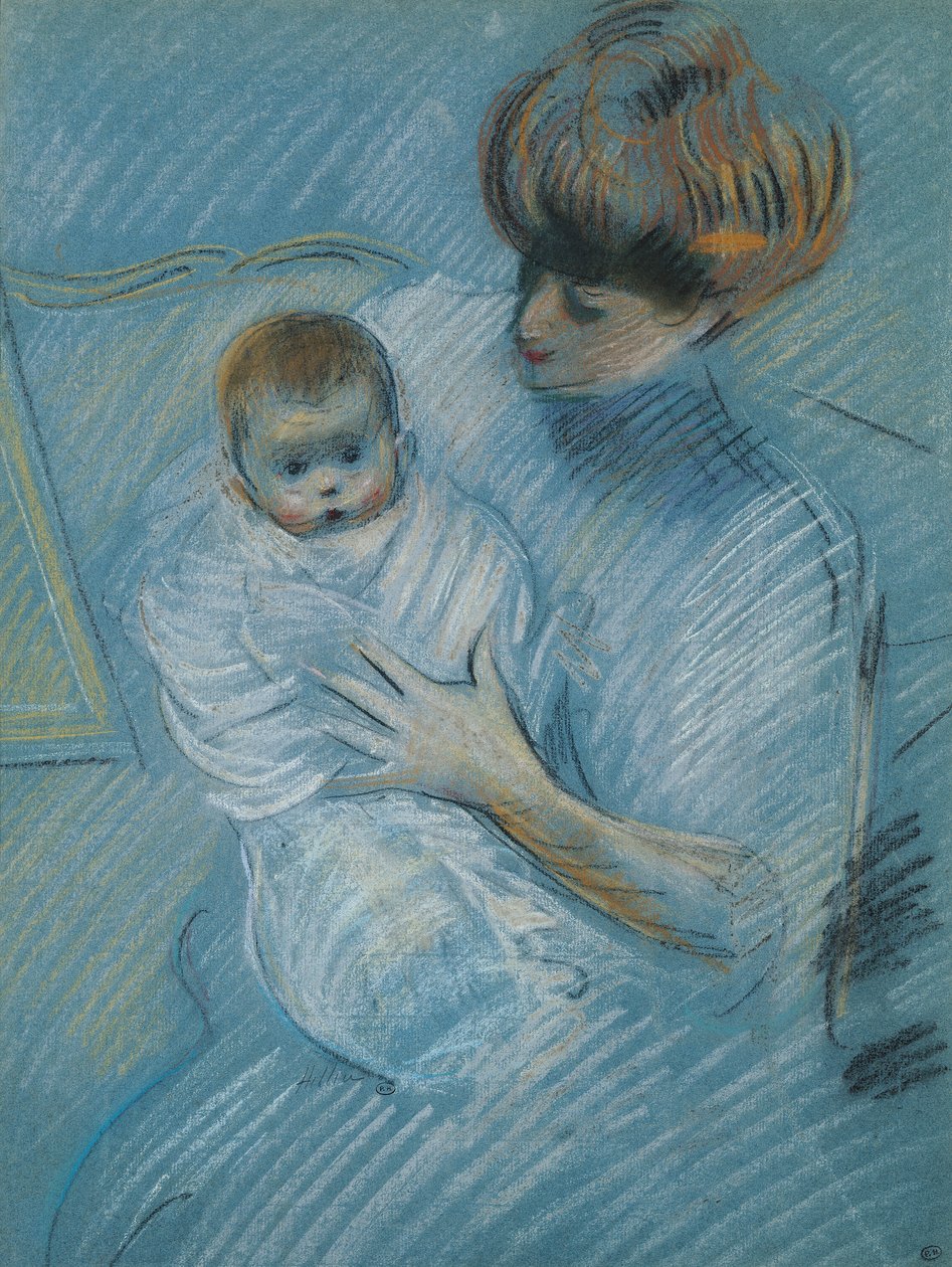 Barsel (pastel på papir) af Paul Cesar Helleu
