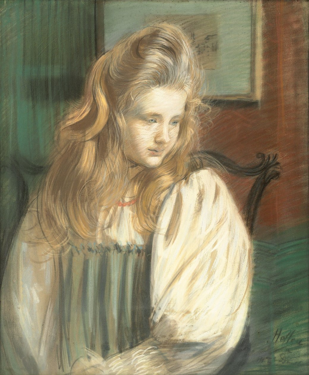 Portræt af Jessie Margery Dunthorne, af Paul Cesar Helleu