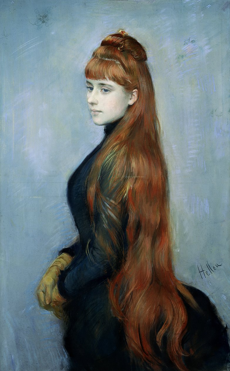Portræt af Mademoiselle Alice Guerin af Paul Cesar Helleu