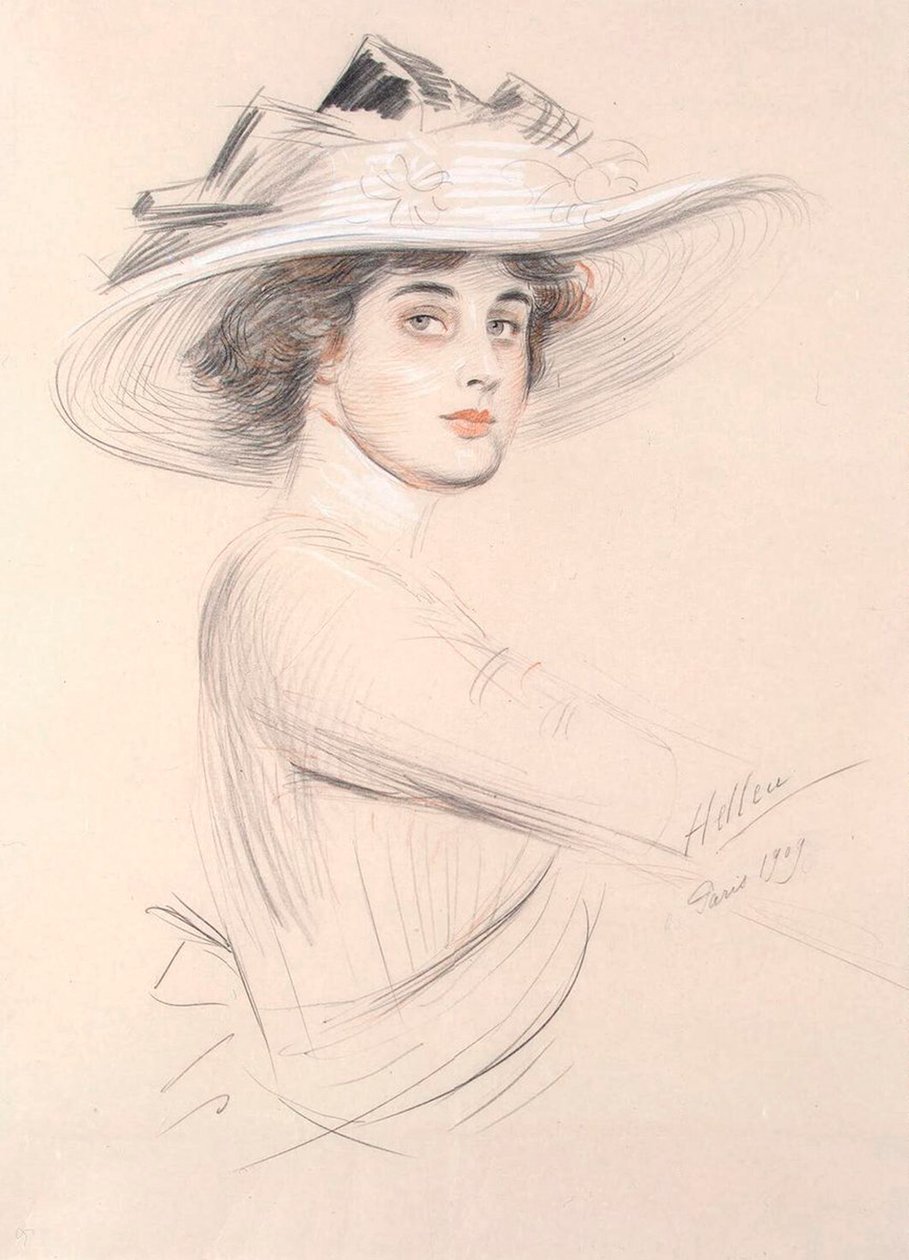 Portræt af en kvinde, 1909. af Paul Cesar Helleu