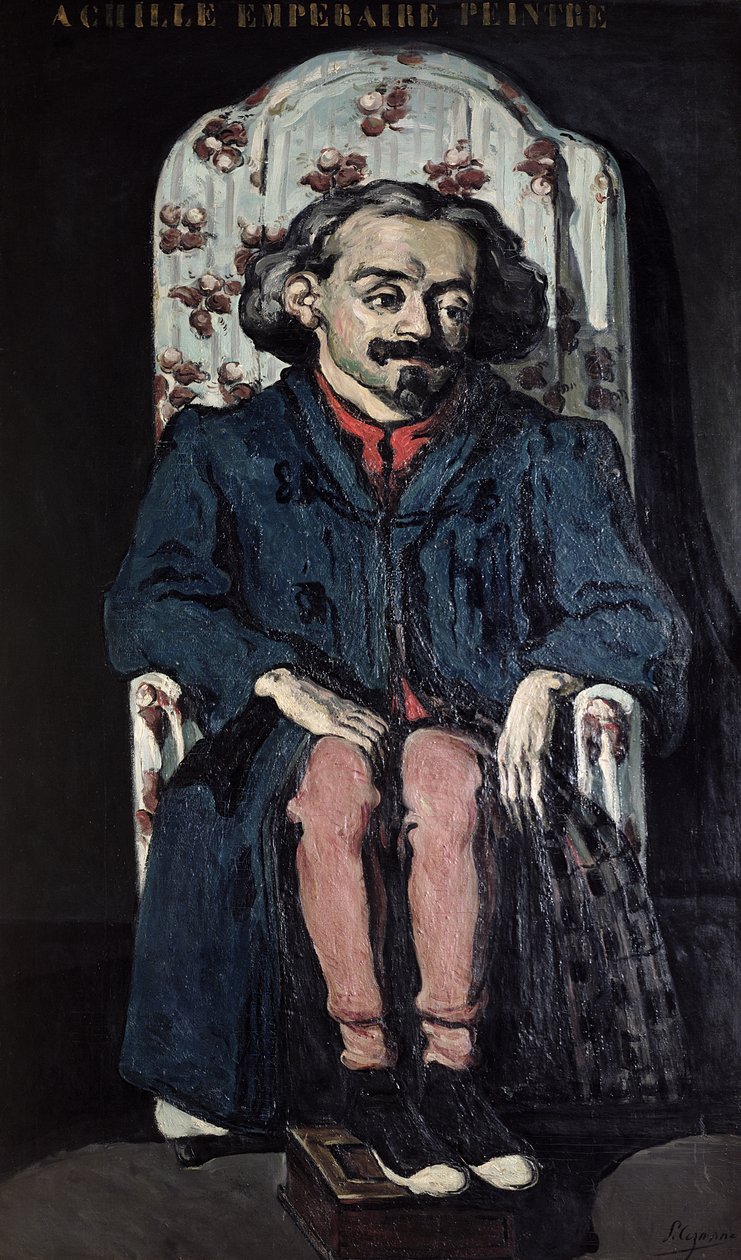 Achille Emperaire (1829-98) c.1868 (olie på lærred) af Paul Cézanne
