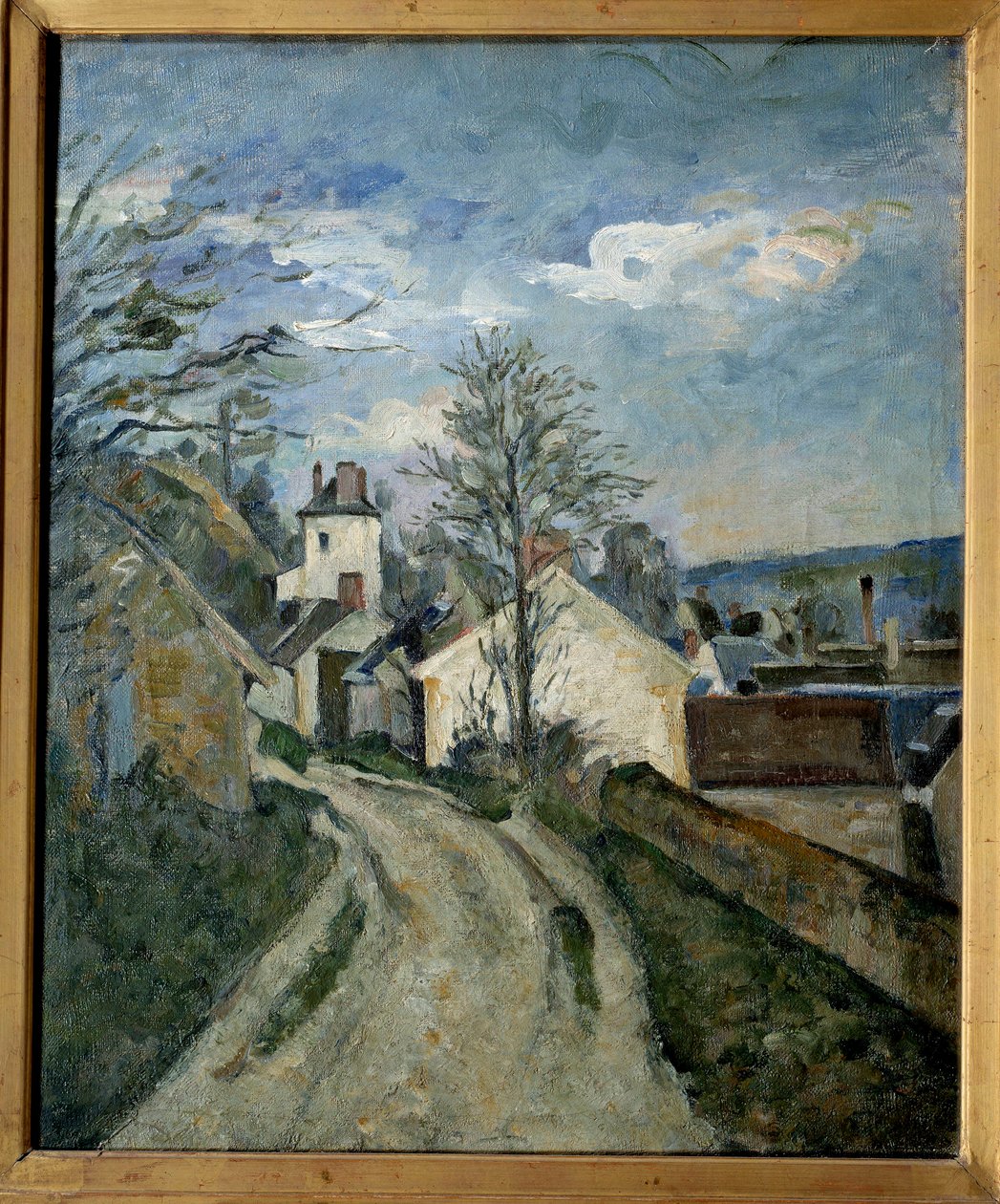Doktor Gachets hus i Auvers. Maleri Paul Cezanne (1839-1906) af Paul Cézanne