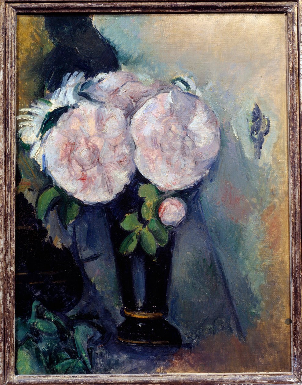 Blomster i en blå vase Maleri af Paul Cezanne (1839-1906) 1800-tallets søn. 0,3x0,23 m Paris, Musee de l