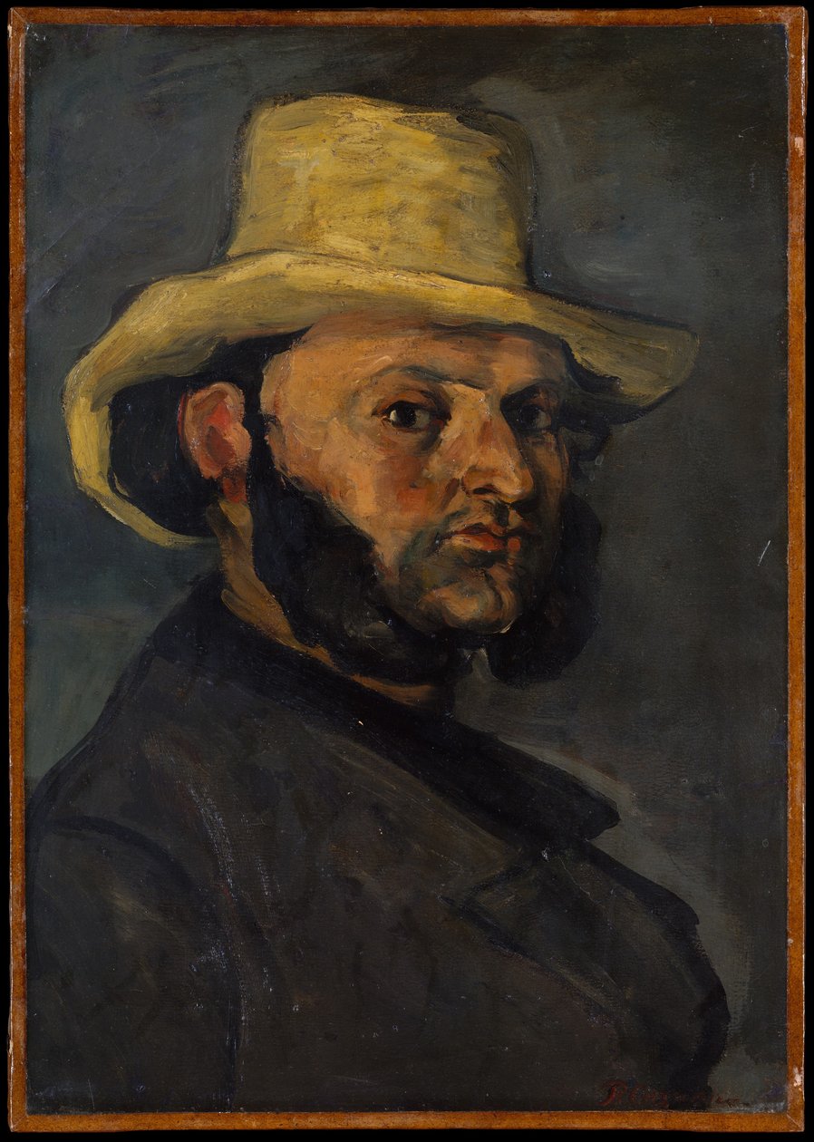 Gustave Boyer (f. 1840) med stråhat af Paul Cézanne