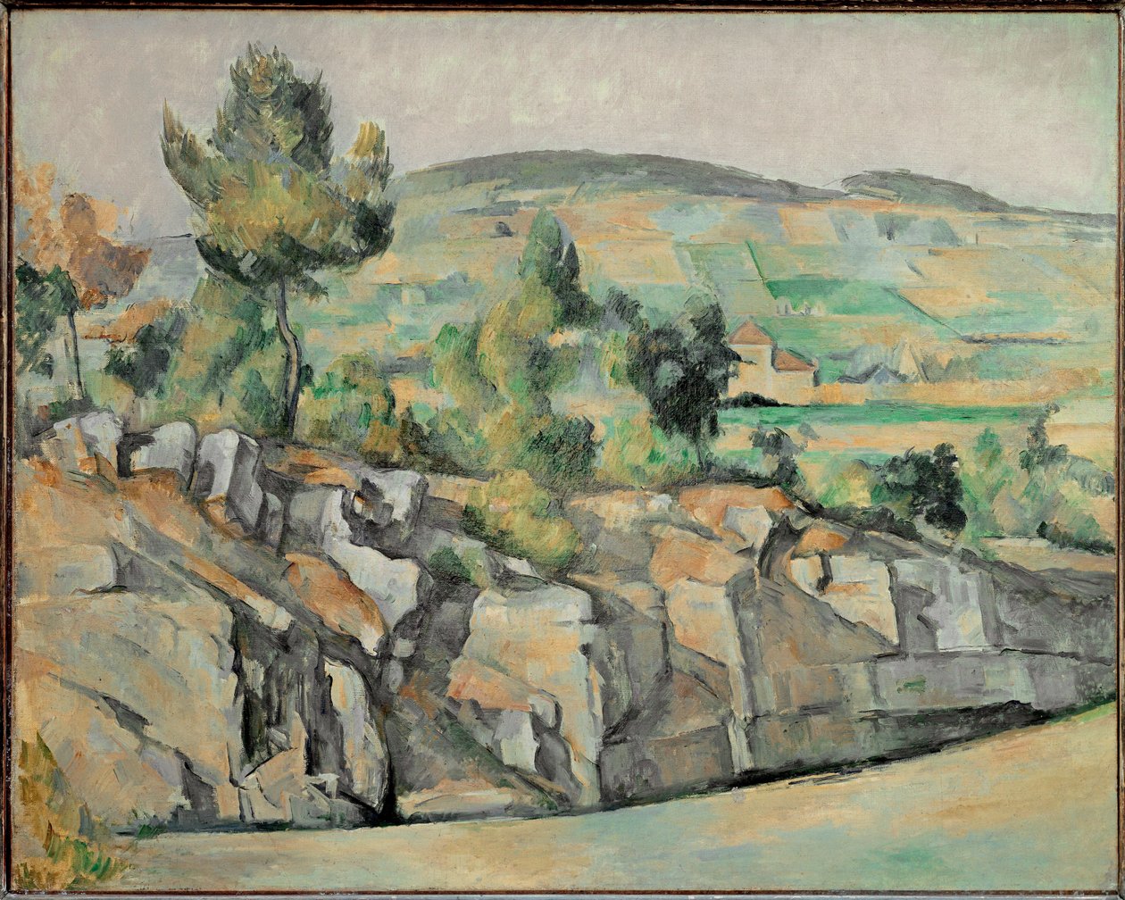 Bakke i Provence (olie på lærred) af Paul Cezanne
